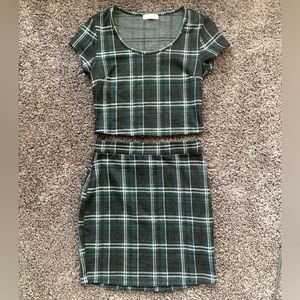 Two piece green outfit